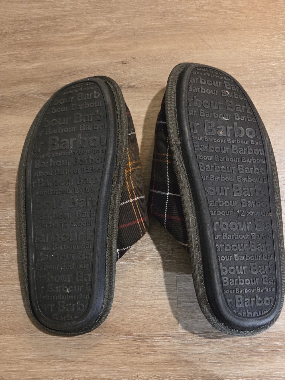 Men's Barbour Plaid Slippers - Picture 3 of 4